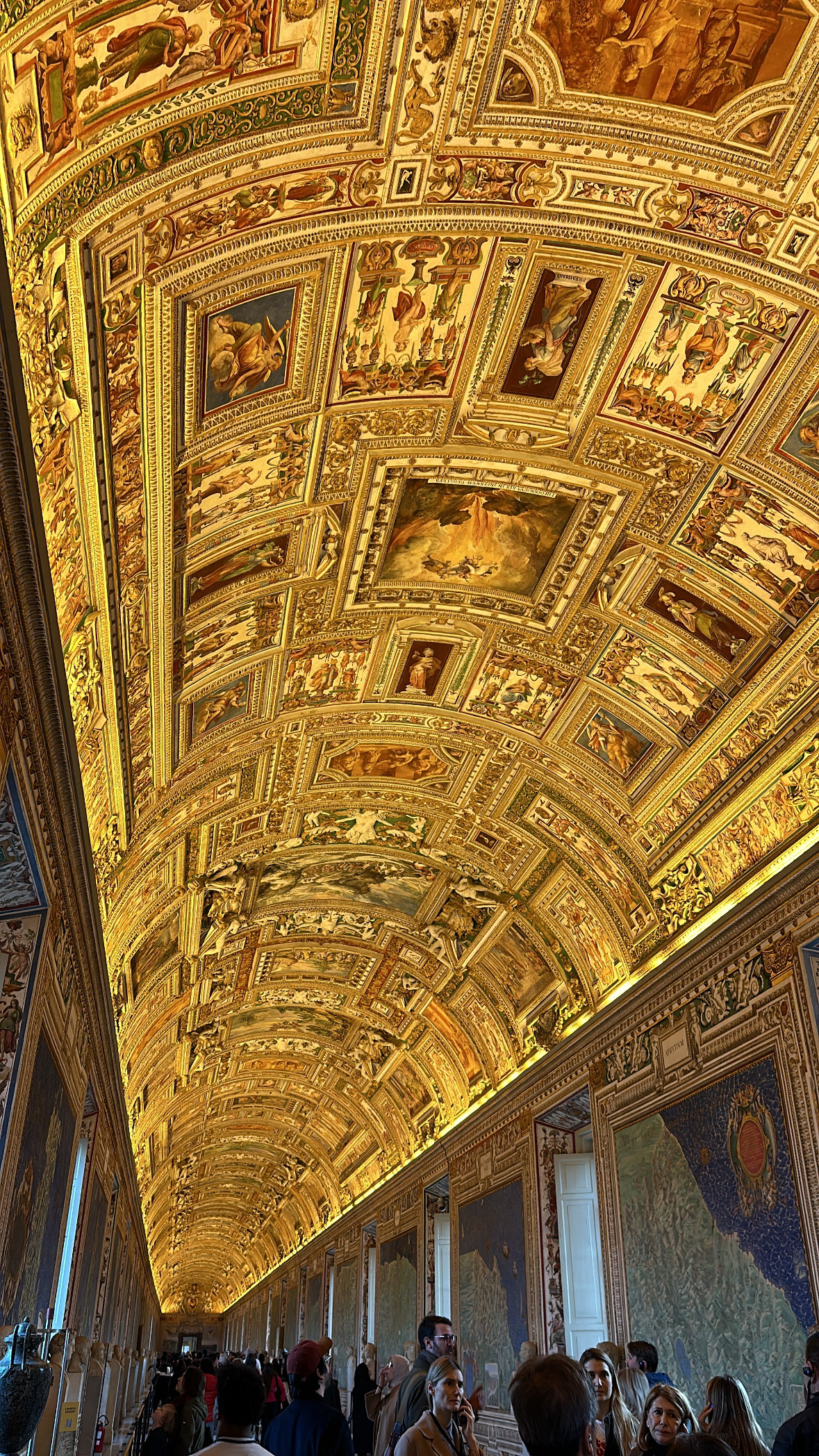 Vatican interior with art and lighting